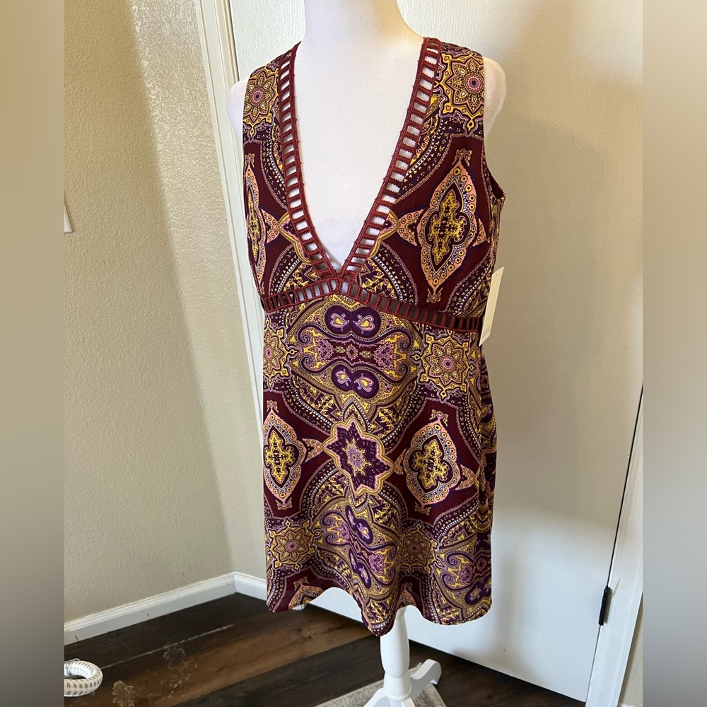 TOBI Retro Paisley Mini Dress | XS - Picture 2 of 7